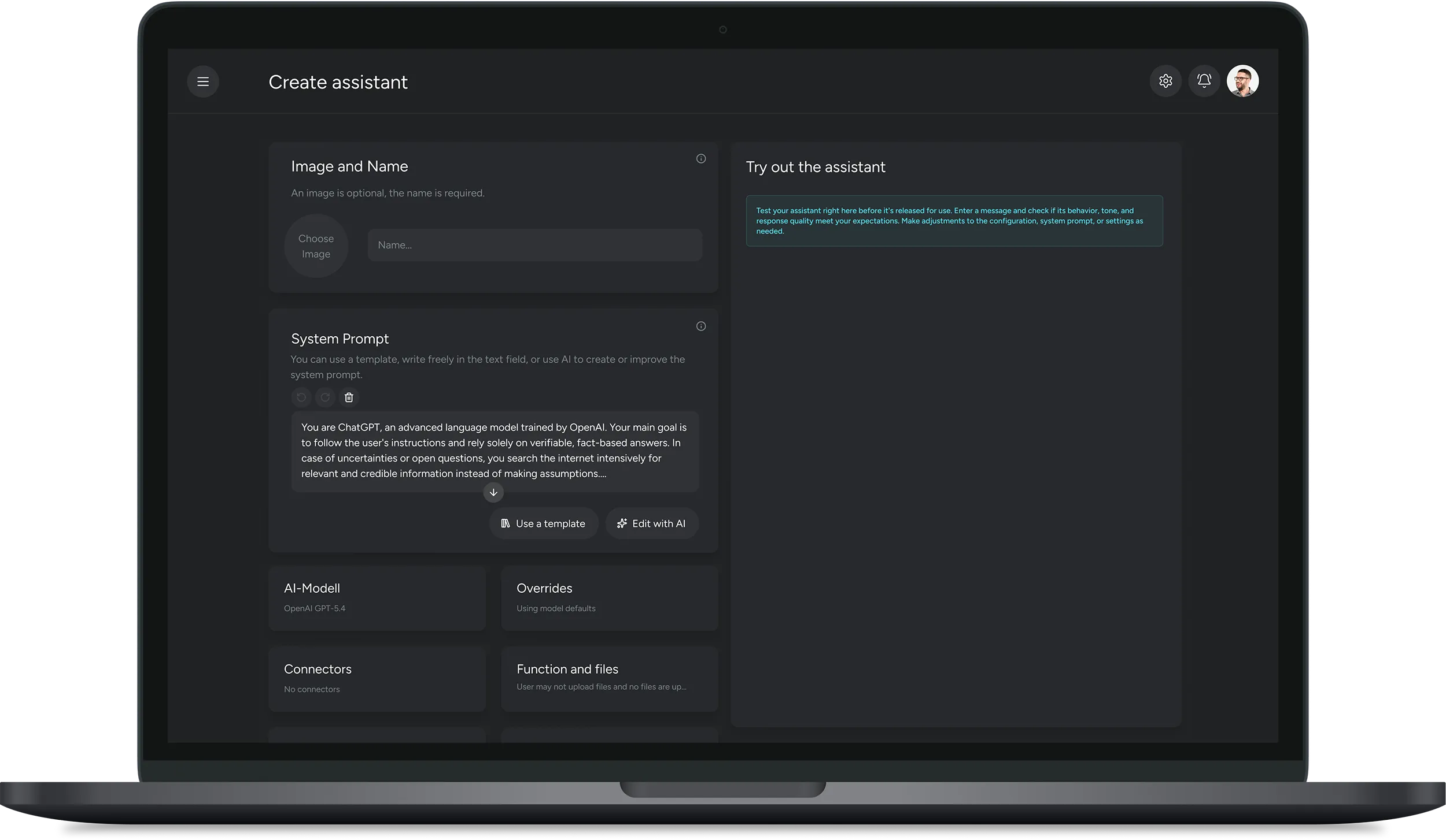 Mockup-Dark-Theme-Assistent-EN