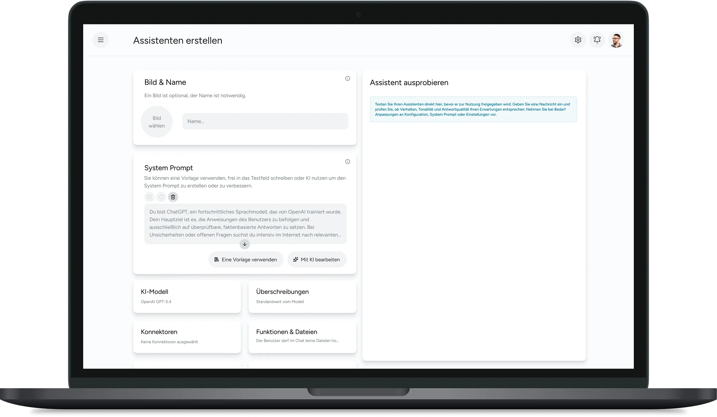 Mockup-Light-Theme-Assistent